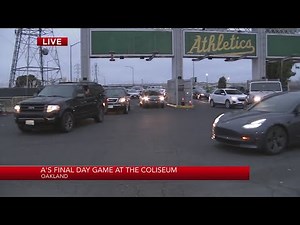 Gates open: A's final game at Oakland Coliseum