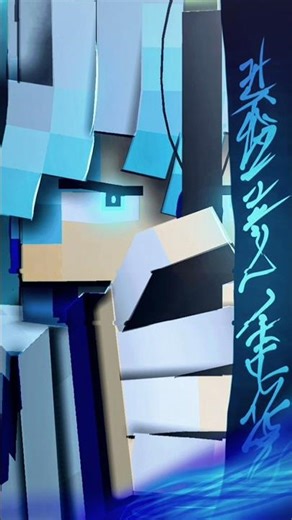 render Minecraft pose rimuru #anime #minecraft