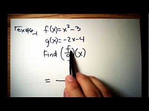 Algebra II - Function Operations (Part 2/2)