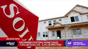 Housing market: Existing home sales declined 1.5% in December