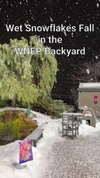 Snowflakes have begun falling in Moosic