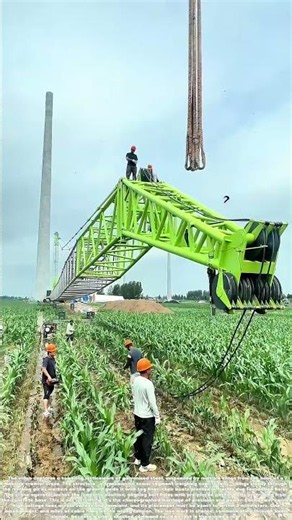 Hoisting the Grid: How a Crane Plants Steel Giants for Power Lines