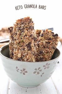 Easy Keto Granola Bars - All Day I Dream About Food