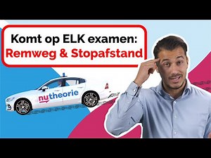 Komt op ELK examen: Remweg & Stopafstand | Rijbewijs Oefenen | CBR Theorie Tips & Tricks