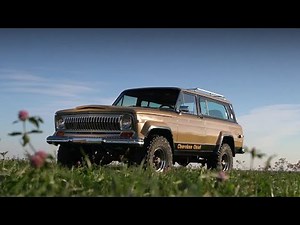 1977 Jeep Cherokee SJ Chief Running Footage And B Roll