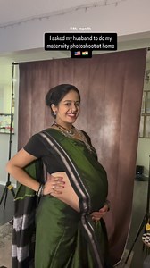 I asked my husband to do my maternity photoshoot… and we ended up creating our own little studio at home 🤍 From setting up a DIY backdrop, to lighting, posing, clicking… every picture has his love in it. Makeup, saree, styling – all done by me. No professional studio, no big setup… just creativity, teamwork, and a whole lot of love as we wait for our baby 💫 This will forever be one of my most special shoots @hrishi.photography #ashinusa #homephotography #maternityphotoshoot #maternity #materni