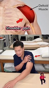 Instant Shoulder Pain Relief in Seconds. #shoulderpainrelief #shoulderpain #homeworkout #physicaltherapy #trendingreel #shoulders Doc Jun | Doc Jun