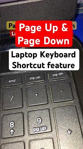 Page Up And Page Down Laptop Keyboard Shortcut Keys