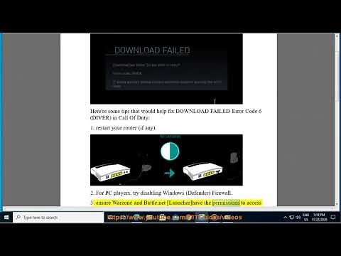 Fix DOWNLOAD FAILED Error Code 6 (DIVER) in Call Of Duty on Windows 10/8/7