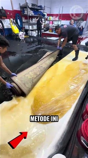 Cara Baru Orang Turki Cuci Karpet!