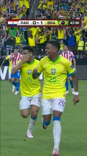 Brazil dominates Paraguay, 4-1💥 #Brazil #Paraguay #Soccer #Goals #Copaamerica