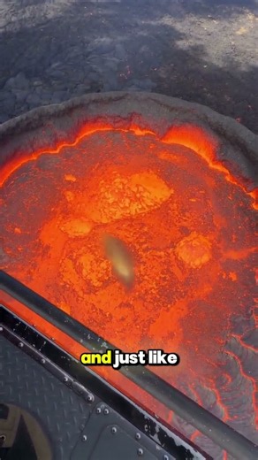 Would you be brave enough to try popcorn made this way? 👀🔥#Volcano #Popcorn #MoltenLava #Science