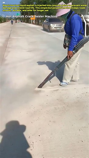 Sealing Road Cracks Fast : How a Hot Asphalt Crack Sealer Works