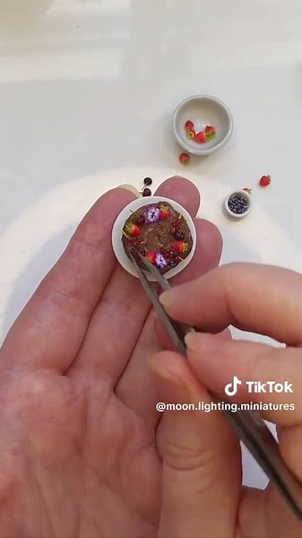 Miniature Polymer Clay Chocolate Cake Tutorial