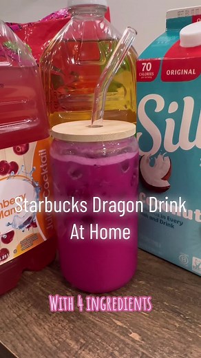 Homemade Starbucks Dragon Drink Recipe with 4 Ingredients