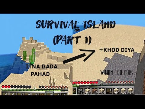 I Dug My Entire Survival Island in Minecraft… 😱 (Part 1)