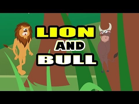 Moral Story For Kids in English | The Lion And The Bull | Animal & Jungle Story