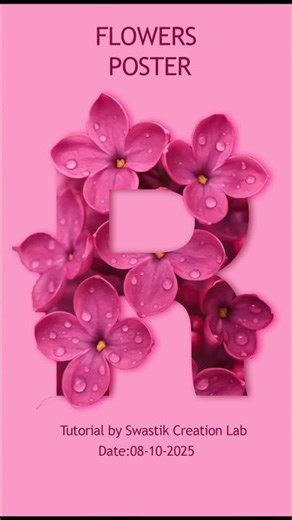 🌸 Flower Text Manipulation Trick 💥 | Photoshop #shorts