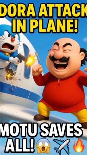 DORA ATTACK IN PLANE! | MOTU SAVES ALL! 😱✈️🔥#shorts