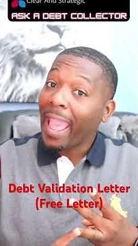 Debt Validation Letter (Free Copy) #askadebtcollector #debtadvice #debt #mentalhealth #begreat