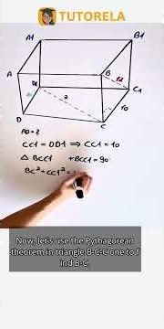 Calculating AD in a Rectangular Prism Using Geometry #Math #PythagoreanTheorem