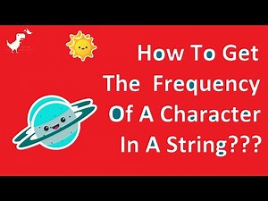 #1- How To Find The Occurrence/Frequency Of Characters In A String?? | Java Programming | CodingRail