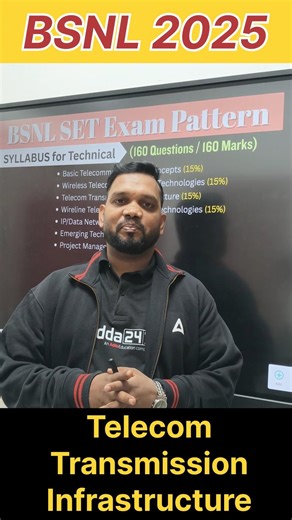 BSNL 2025 | Telecom Transmission Infrastructure Full Concept | SET Exam #BSNLSET