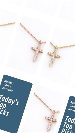 There’s something quietly confident about a single diamond on a warm gold cross. 14k Gold Medium Diamond Cross Necklace - $475. Wear it every day or layer it for a softer look, feels like a little piece of sunshine close to your heart. - Ready to shop? Check out the link in our bio! #MalibuVibes #GoldCross #DiamondCross #DiamondNecklace #GoldNecklace
