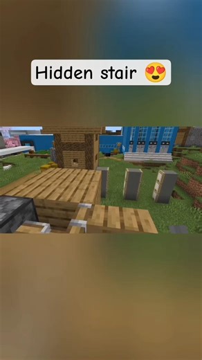 hidden stair 😍#minecraft