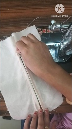 How to sew invisible zip | How to attach invisible zipper ✨ #youtubeshorts #zip