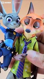 ZOOTOPIA -Judy & Nick- Revoltech 🦊🐰 #disneyplus #zootopia #zootopia2 #actionfigures #shorts #disney
