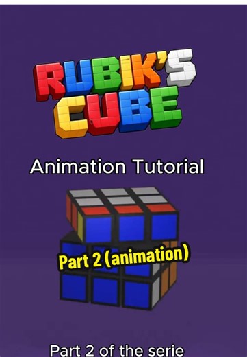 Animate Rubik’s Cube In Blender #blender #tutorial #animation I myself am not so great in animating at all* #rubikscube
