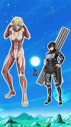 mikasa vs annie fight #shorts #aot #anime #comparison #short