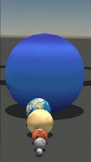 🌍 Planet Size Comparison 3D | Solar System Planets Scale 🌌