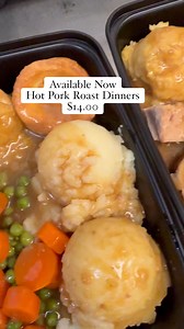 Pork Roast Dinners Available $14.00 | Riverside Convenience & Take Out