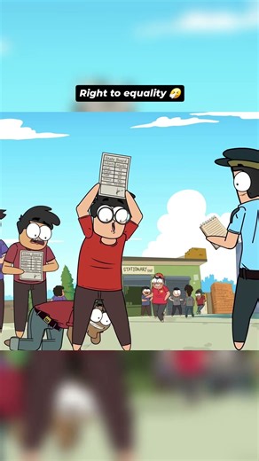 right to equality 🤡 #hardtoonz #animation #schoollife