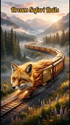 Golden Fox Train #shorts #goldenfox #viral