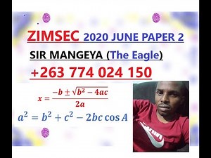 O LEVEL ZIMSEC June 2020 Paper 2