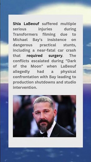 The Shia LaBeouf's Injuries and Clashes with Michael Bay That Nearly Destroyed Transformers