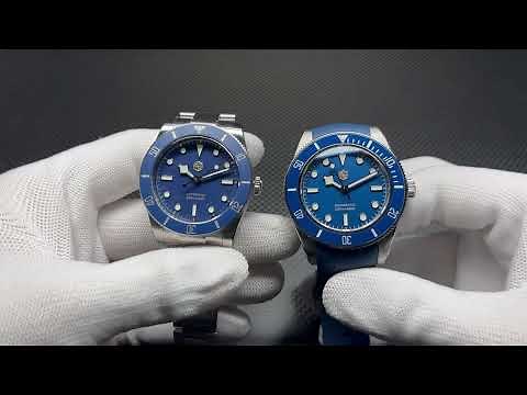 37mm SN0138 vs. 40mm SN0008, as well as some differences in color. San Martin BB54 BB58 homage
