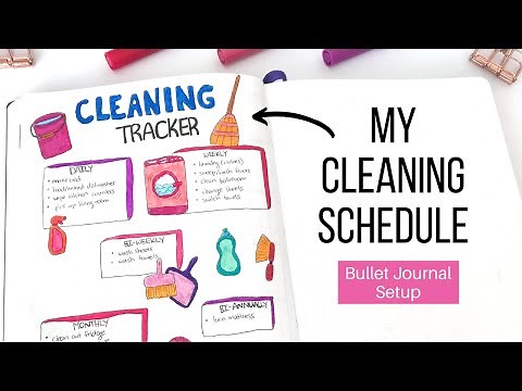 Creating a Cleaning Tracker in my Bullet Journal | Household Cleaning Routine