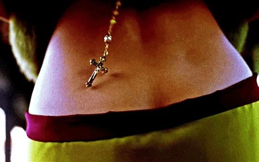 Maddy’s wild for having that cross bouncing around her natal cleft