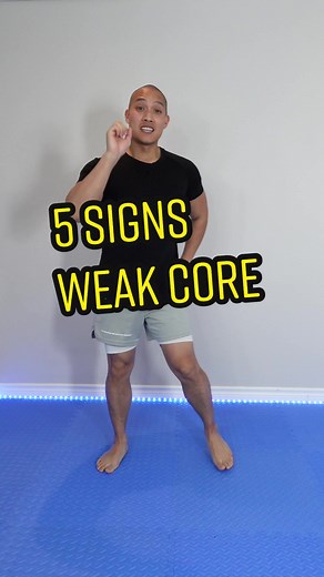 Your core is your foundation. If it’s too weak it can cause a chain reaction and effect your quality of life in different ways. These are 5 common symptoms of a weak core, and 6 beginner, low impact, modified exercises you can do to strengthen your abdominal and core muscles. Perform 30 seconds for the timed exercises, and 10 to 15 reps for the other moves. Repeat 2 - 3 sets and 2 to 3 times per week. Hope this helps! #core #beginnerworkout #coreworkout #beginnerfitness #fitnessforall #standingc