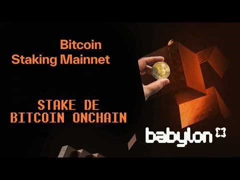 Stake de Bitcoin Onchain não custodial e descentralizado Babylon