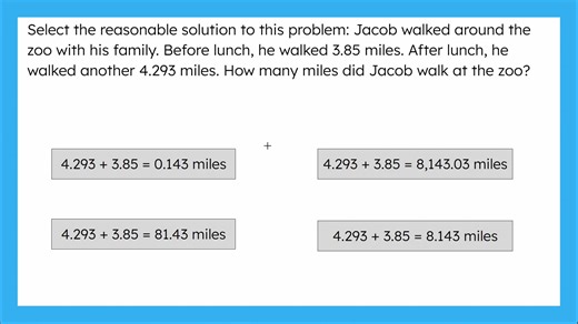 Adding Decimals to the Thousandths Practice Help Video 2