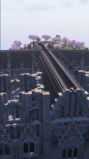 Huge Cathedral Build in Minecraft! #shorts