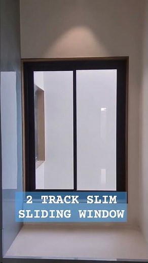 2 Track Aluminium Slim Series Sliding Windows in Domal #interiordesign #sanjeevanandcompany