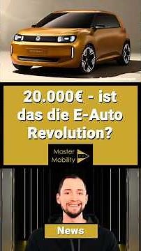 20.000€ für ein Elektroauto! Kampfansage an die China-Konkurrenz - VW zeigt neues E-Auto "ID.Every1"