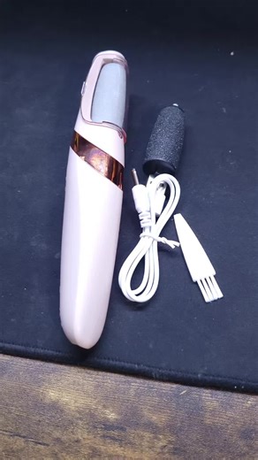 If you have calluses, dry, or cracked feet, Check out this foot file, It has a built in light, 2 speeds, Comes with a Fine head, Coarse Head, Charger, and Cleaning Brush 😁 #footfile #footcare #feetcare #skincare