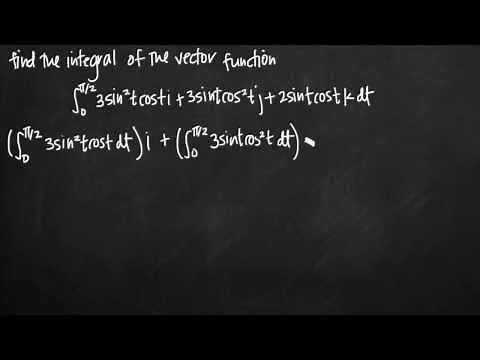 Integral of the vector function (KristaKingMath)